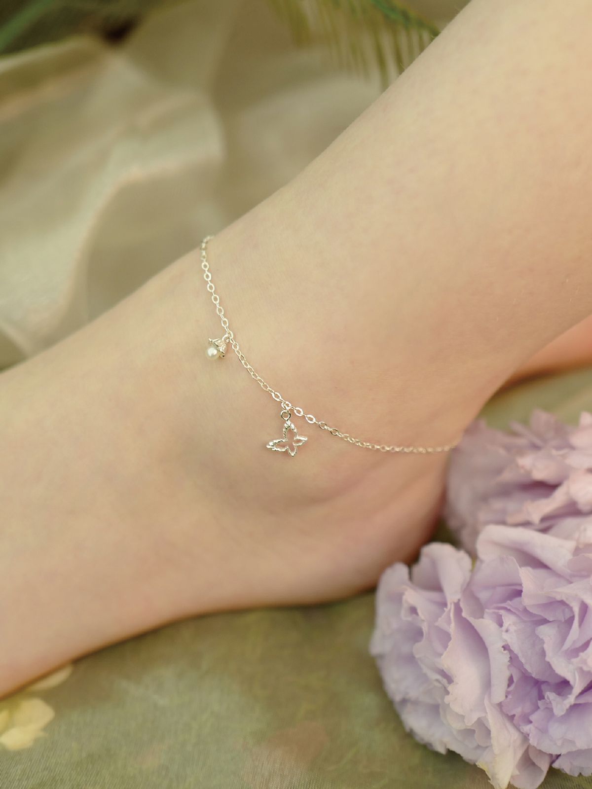 피오레(FIORE) fleur wing anklet