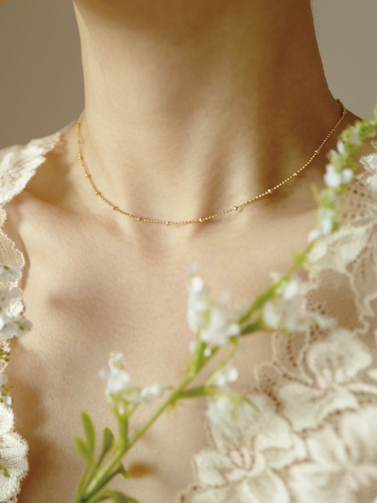 피오레(FIORE) glitter chain choker