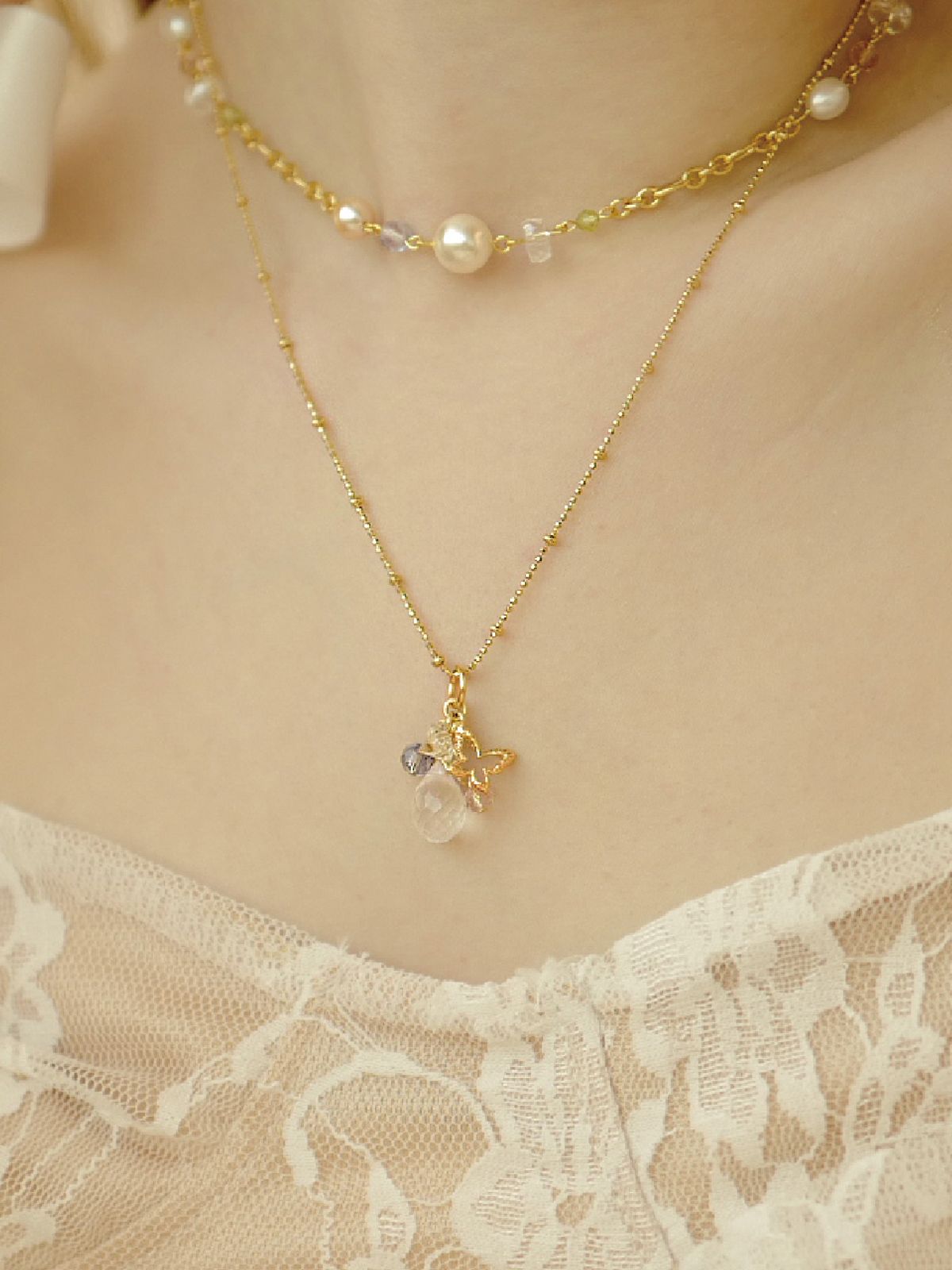 피오레(FIORE) pastel fruta necklace