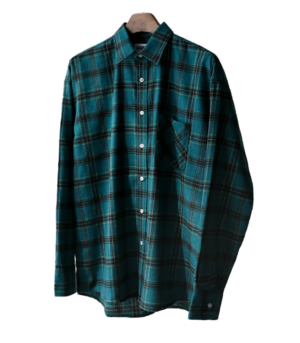 어반드레스(AVANDRESS) SPRING OVERSIZED SHIRT GREEN