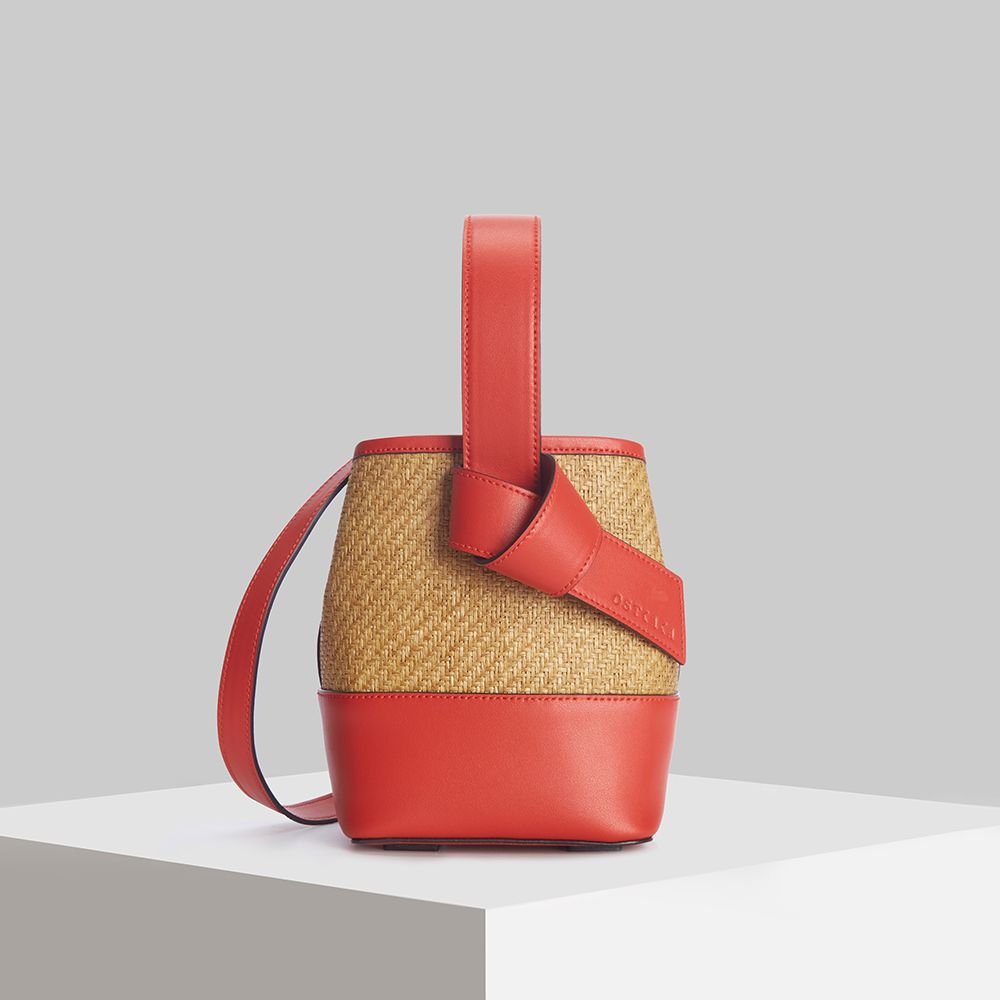 ★OSTKAKA★ Rika mini rattan bucket bag_2 colors MUSINSA | OSTKAKA Rica Mini Rattan Bucket Bag Saffron Yellow