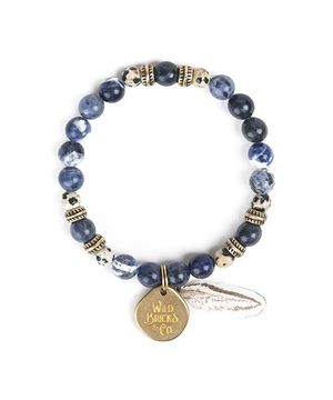 FEATHER BRACELET (blue)
