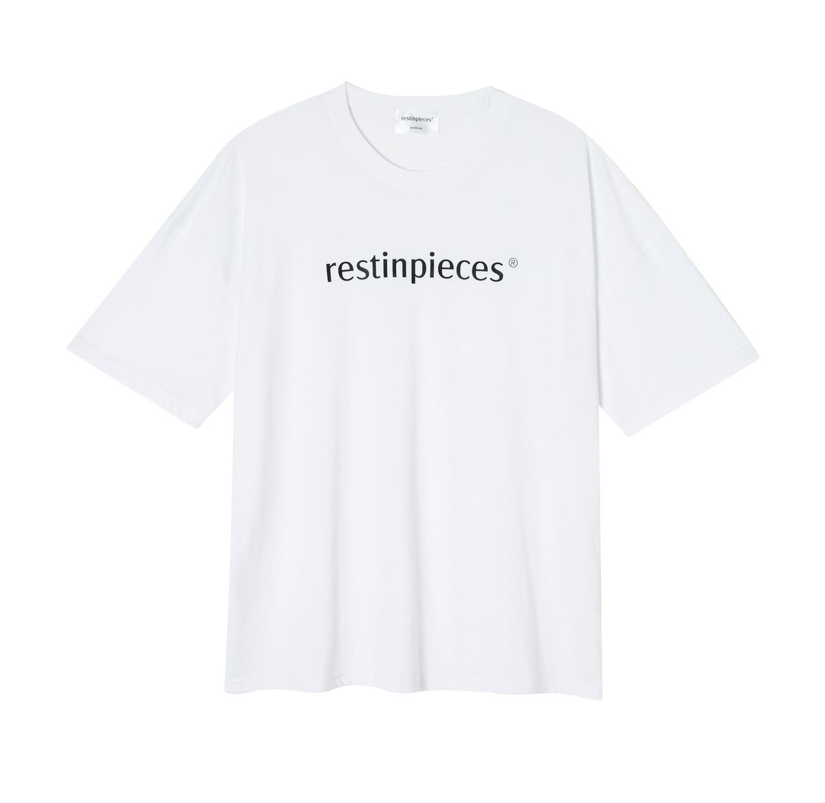 레스트인피시스(RESTINPIECES) SILKET LOGO TEE (WHITE_BLACK)
