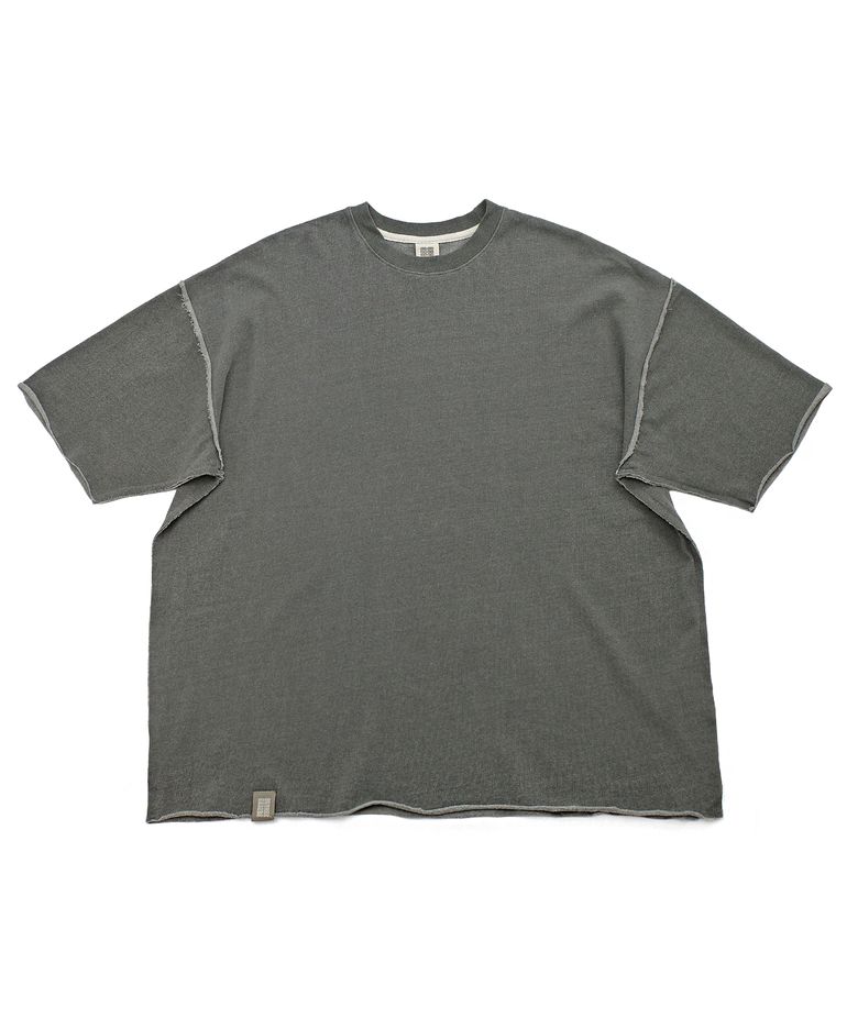 VINTAGE P. DYEING CUT-OUT BOX 1/2 TEE (Khaki)
