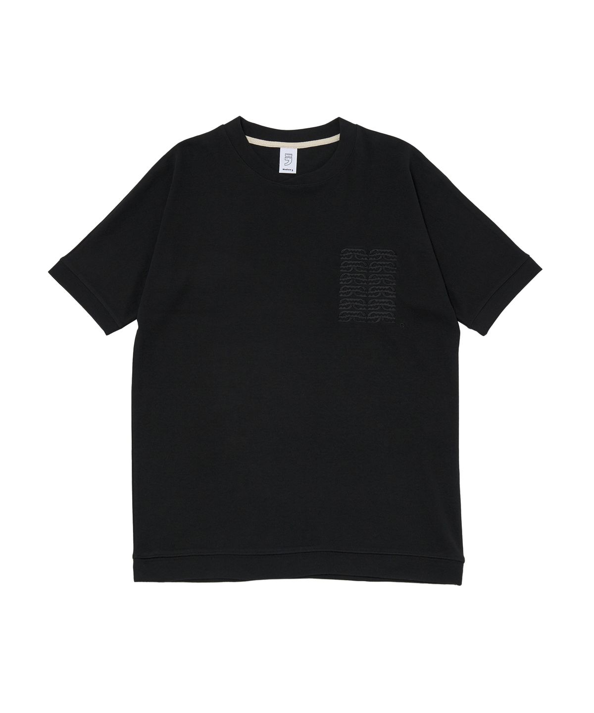 어낫띵(A NOTHING) ALIENS CROSS-NECK 1/2 MTM TEE (Black)