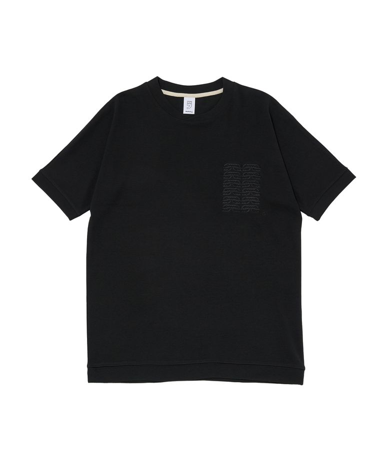ALIENS CROSS-NECK 1/2 MTM TEE (Black)