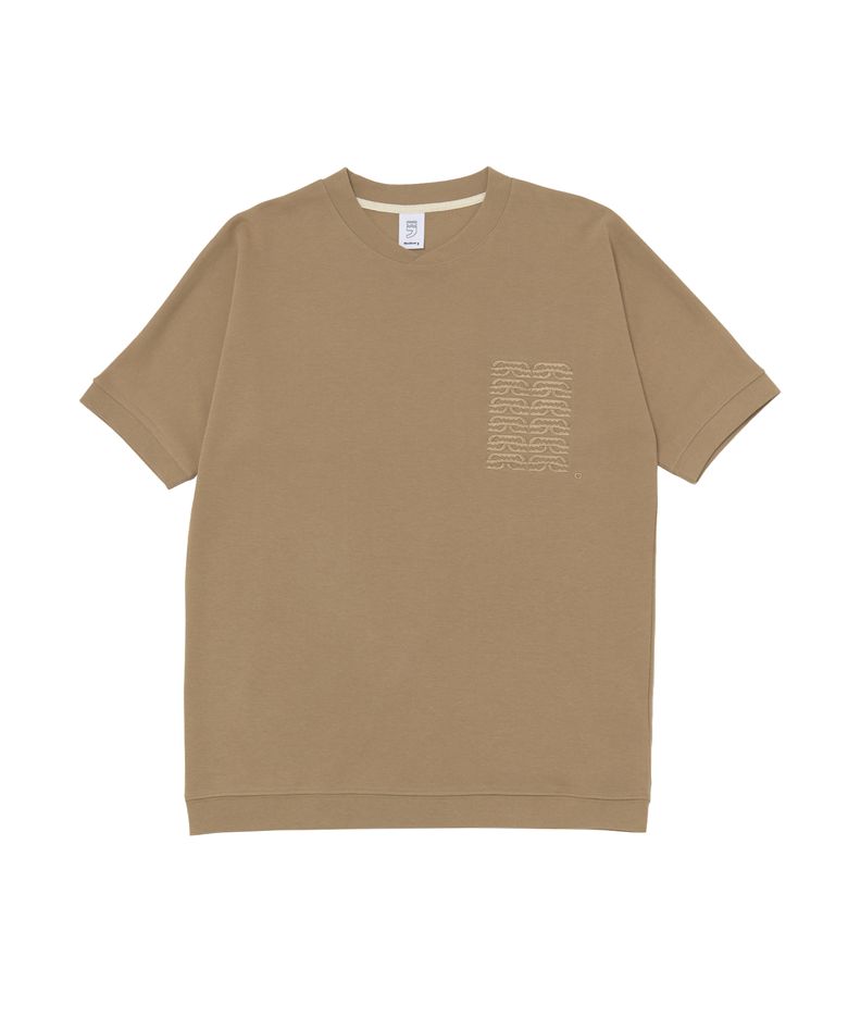 ALIENS CROSS-NECK 1/2 MTM TEE (Beige)