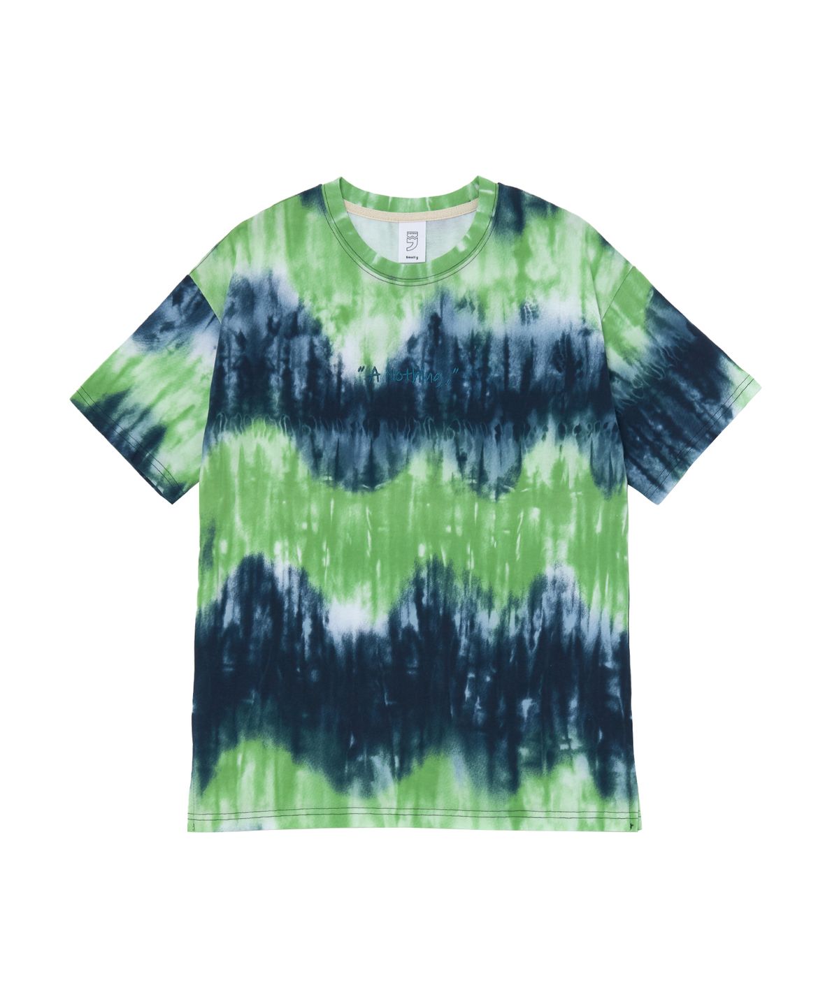 어낫띵(A NOTHING) TIE-DYE R.M. DROP-SHOULDER 1/2 TEE (Blue)