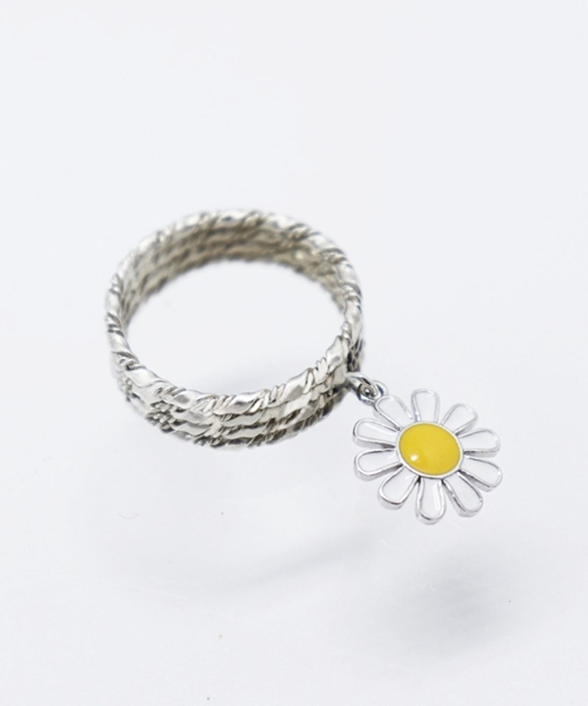 봉보(BONBEAU) Double twist daisy Ring 데이지 볼드링 꼬임 반지