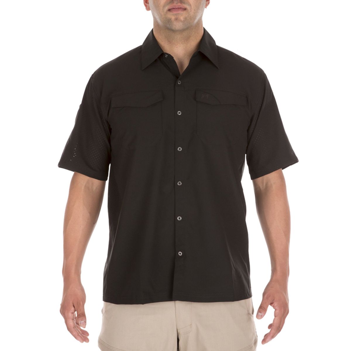 5.11택티컬(5.11 TACTICAL) 프리덤 플렉스 우븐 숏 슬리브 셔츠 (블랙)