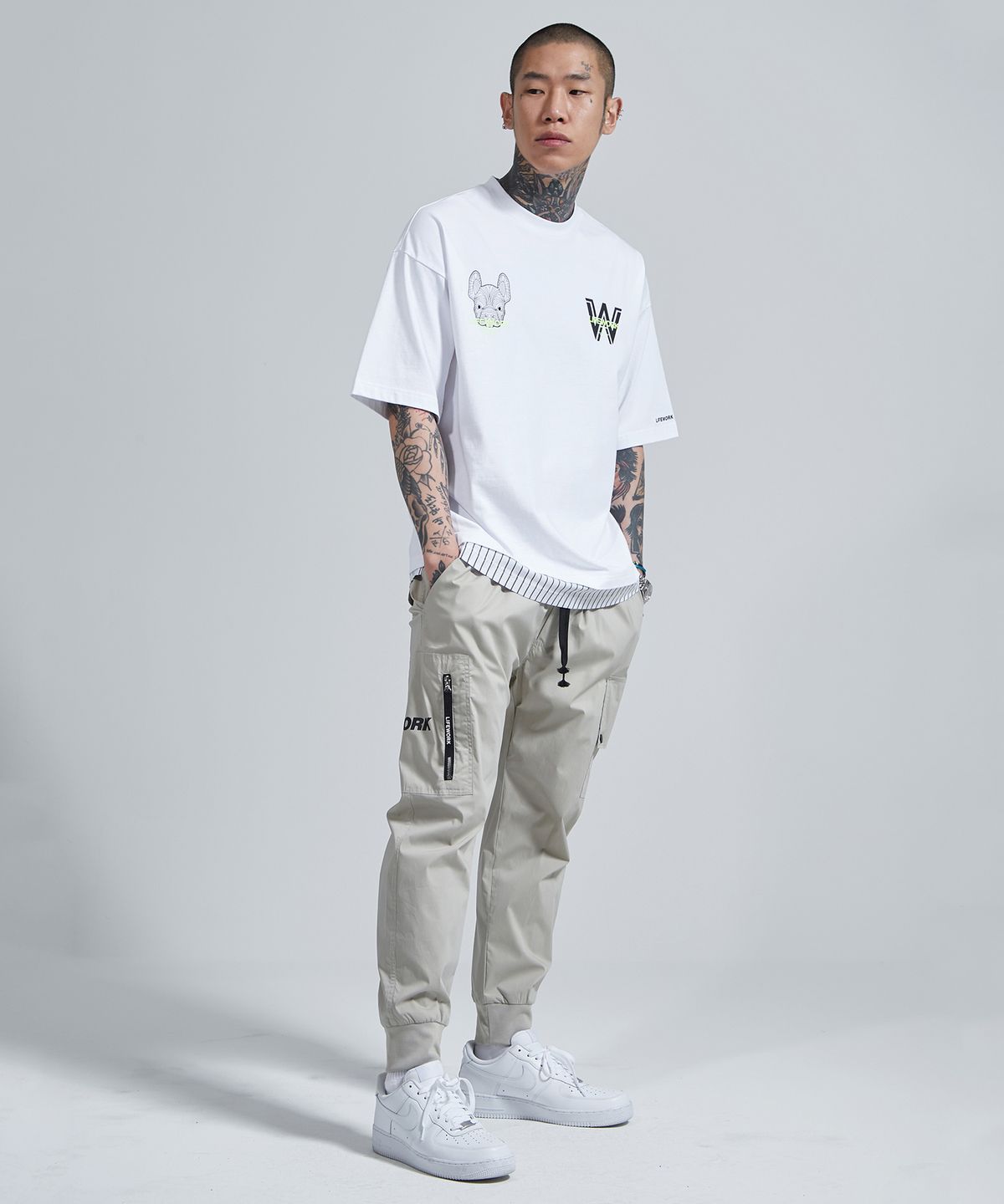 라이프워크(LIFEWORK) L1 카고 조거 팬츠_BEIGE