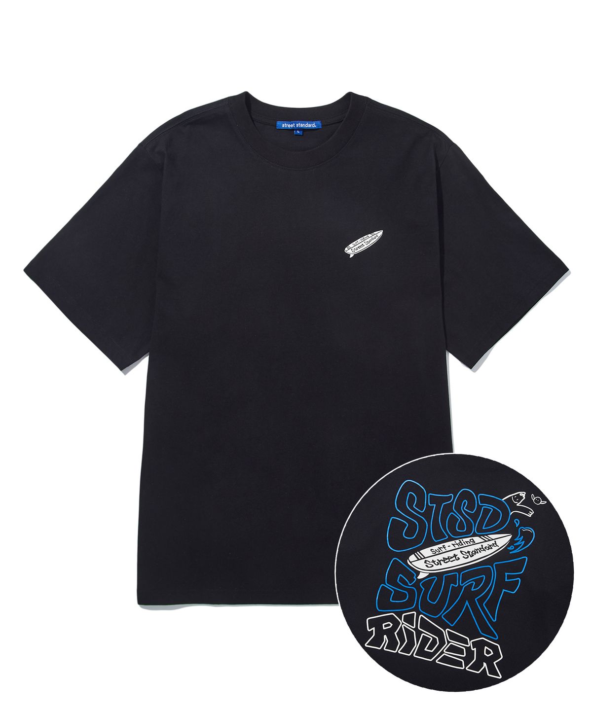 스트리트 스탠다드(STREET STANDARD) SURF RIDER S/SLV T-SHIRTS