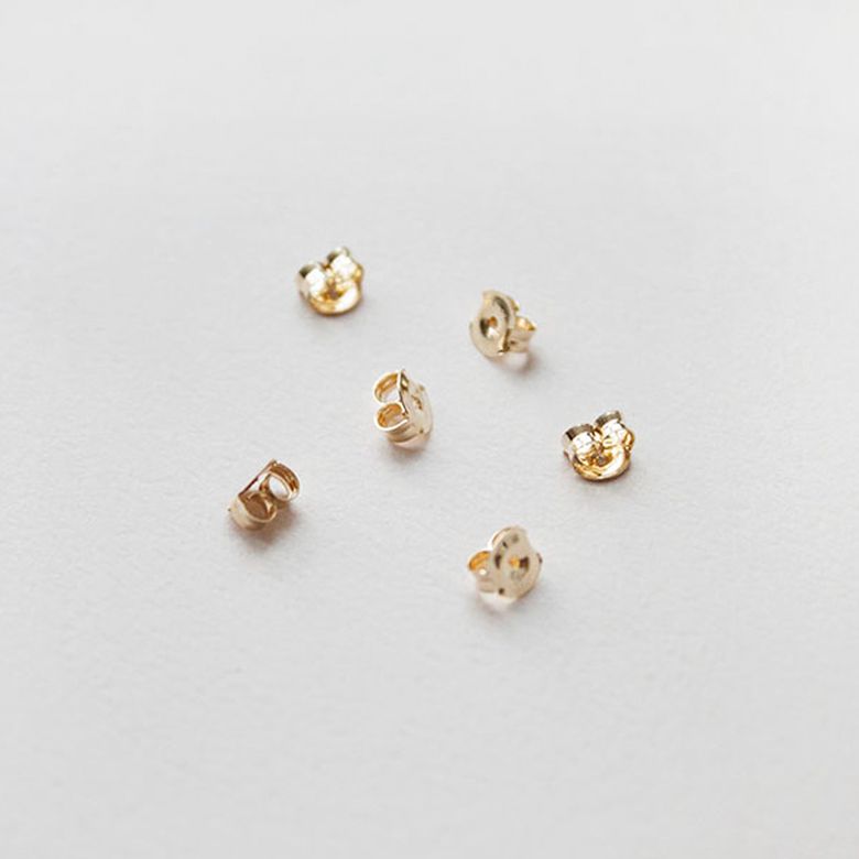 14k 귀걸이 뒤꽂이 골드 5mm 양쪽 2짝