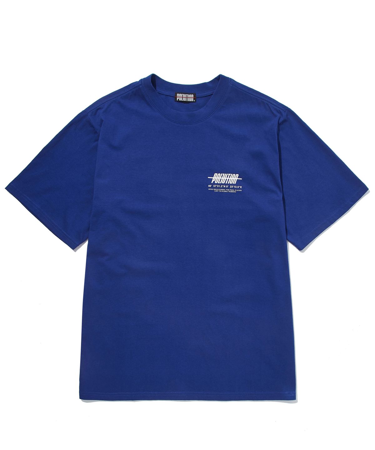 폴루션(POLLUTION) BASIC LOGO HALF SLV T  ULTRAMARINE (PKHAMTS001_UM)