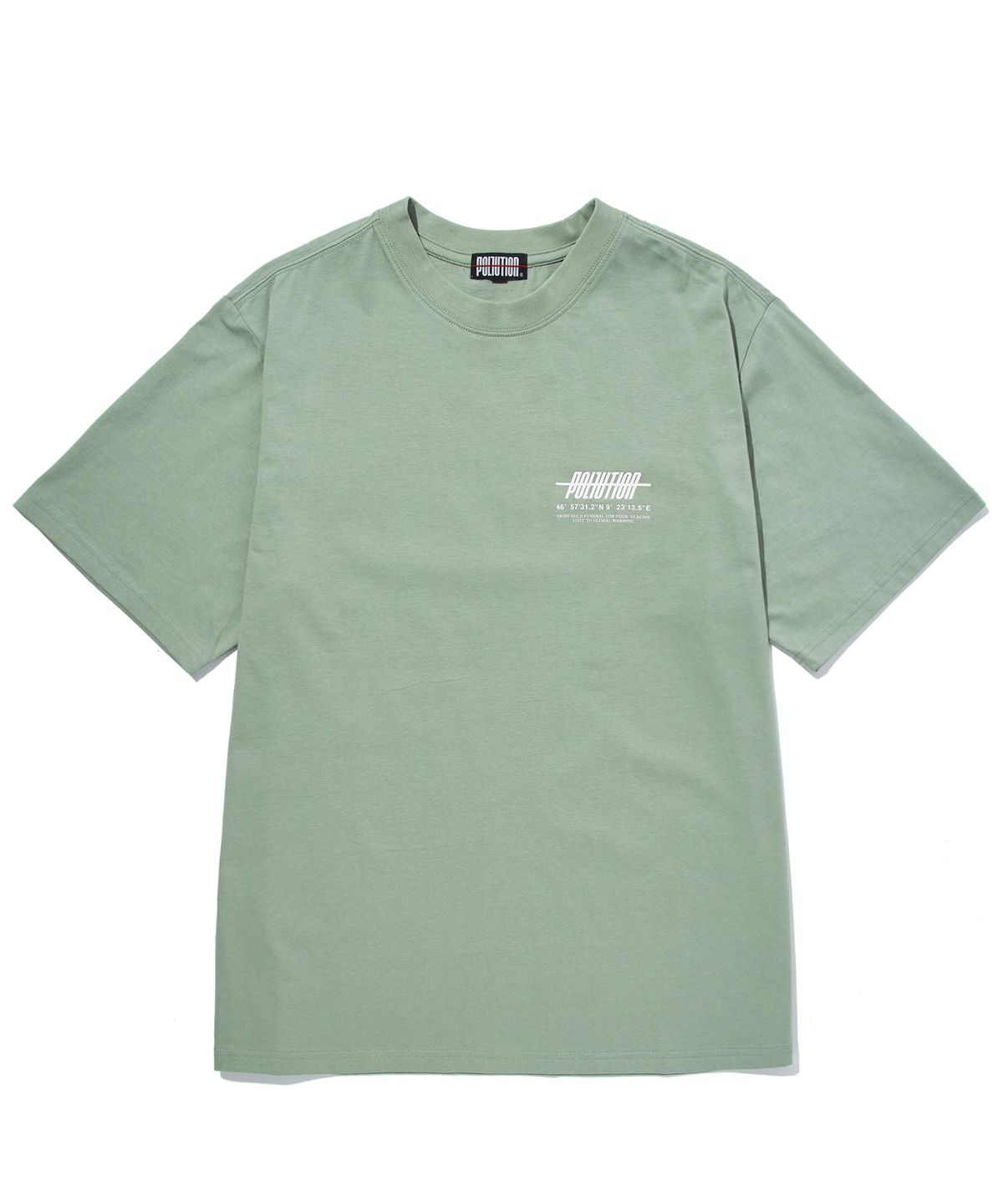 폴루션(POLLUTION) BASIC LOGO HALF SLV T