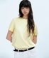 우먼즈 베이식 크루 넥 티셔츠 [레몬]