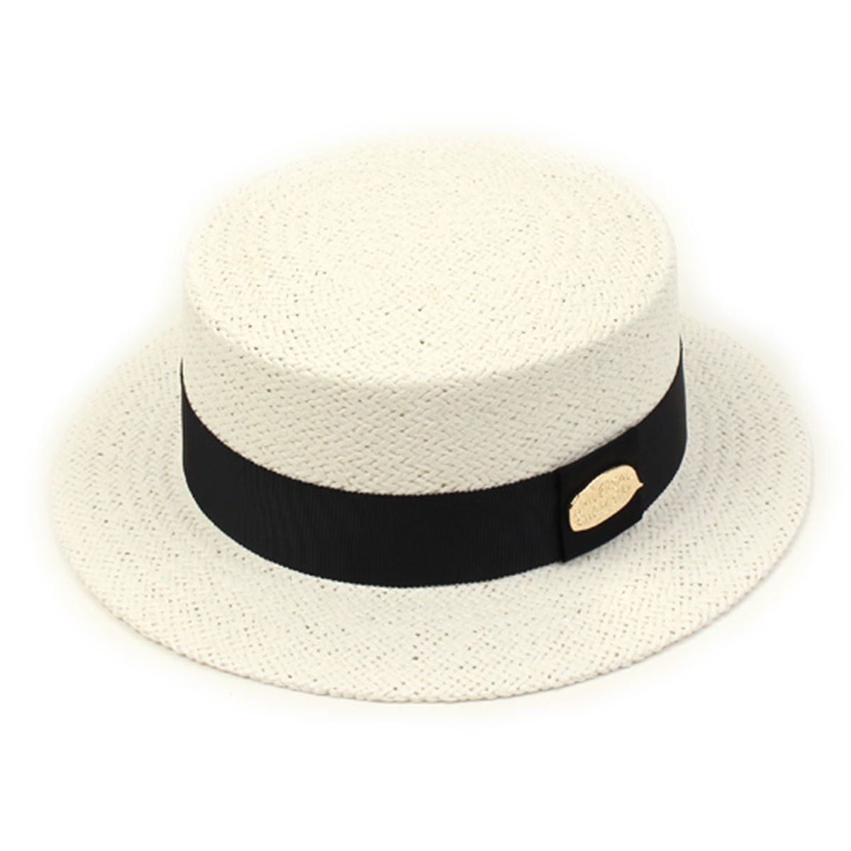 유니버셜 케미스트리(UNIVERSAL CHEMISTRY) White Flat Short Panama Hat 파나마햇