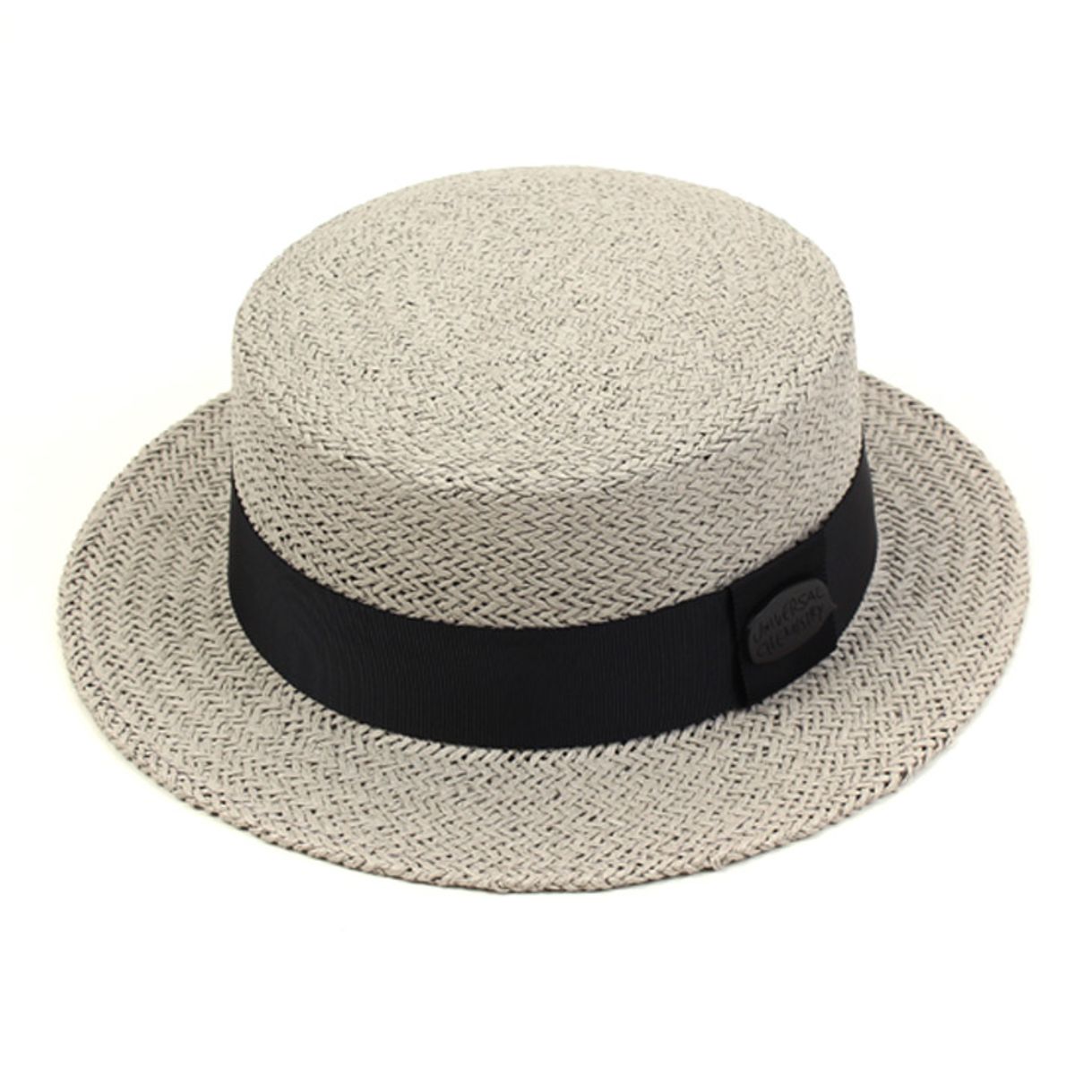 유니버셜 케미스트리(UNIVERSAL CHEMISTRY) Gray Flat Short Panama Hat 파나마햇