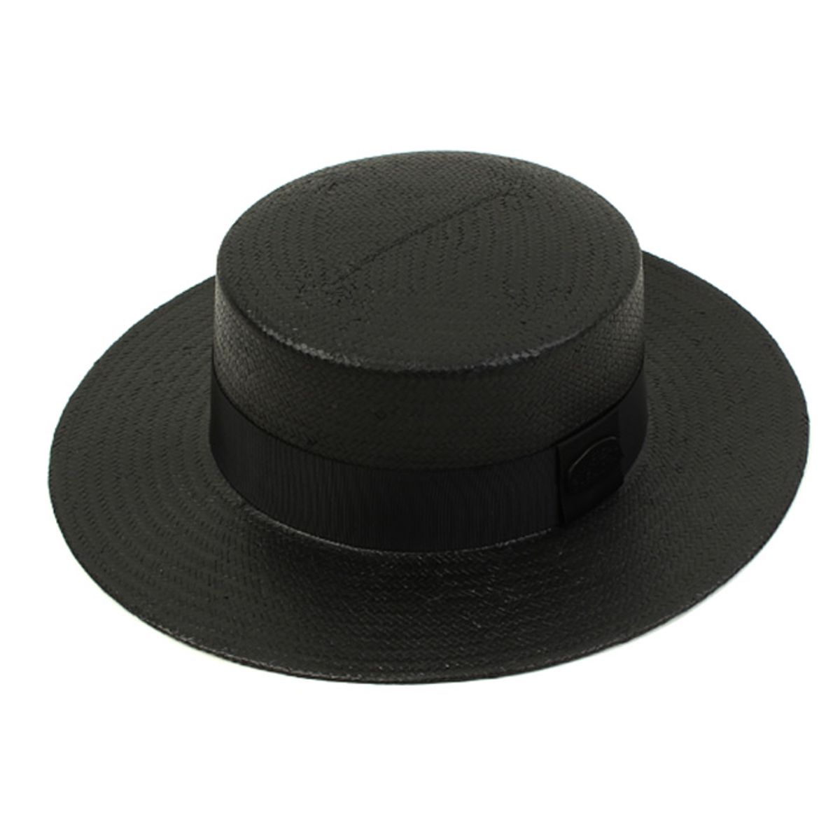 유니버셜 케미스트리(UNIVERSAL CHEMISTRY) Black Flat Long Panama Hat 파나마햇