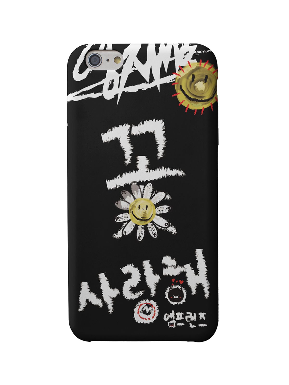 엠프렌즈(MFRIENDS) 아이폰·갤럭시 공용 꽃사랑 레터링 그래픽 케이스 371  스트리트 감성 타이포 아트 디자인  엠프렌즈