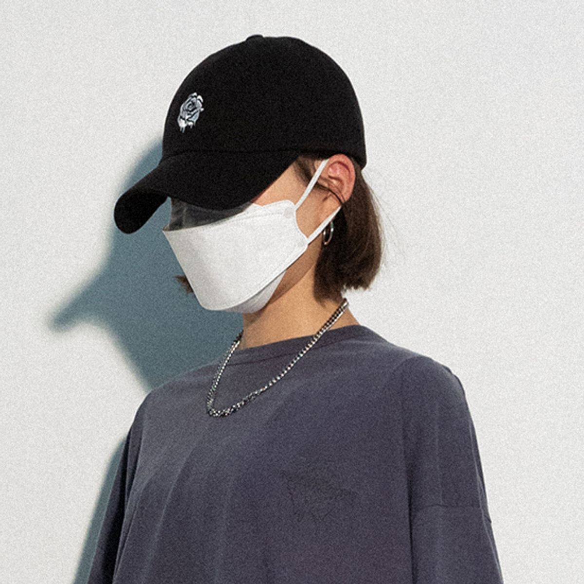 블랙후디(BLACK HOODY) MELTING ROSE SOFT CAP BLACK