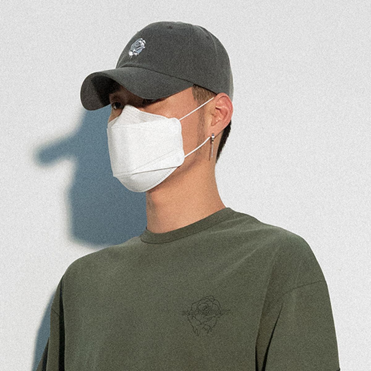 블랙후디(BLACK HOODY) MELTING ROSE SOFT CAP CHARCOAL