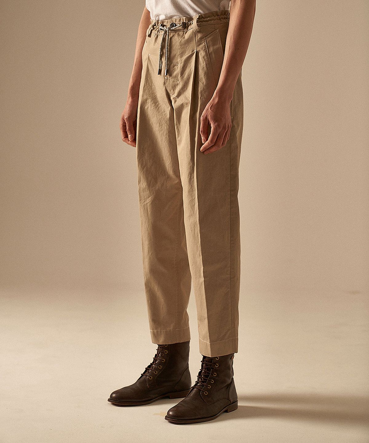 버드 체(BIRD CHE) BAKER BEIGE COTTON STRING PANTS