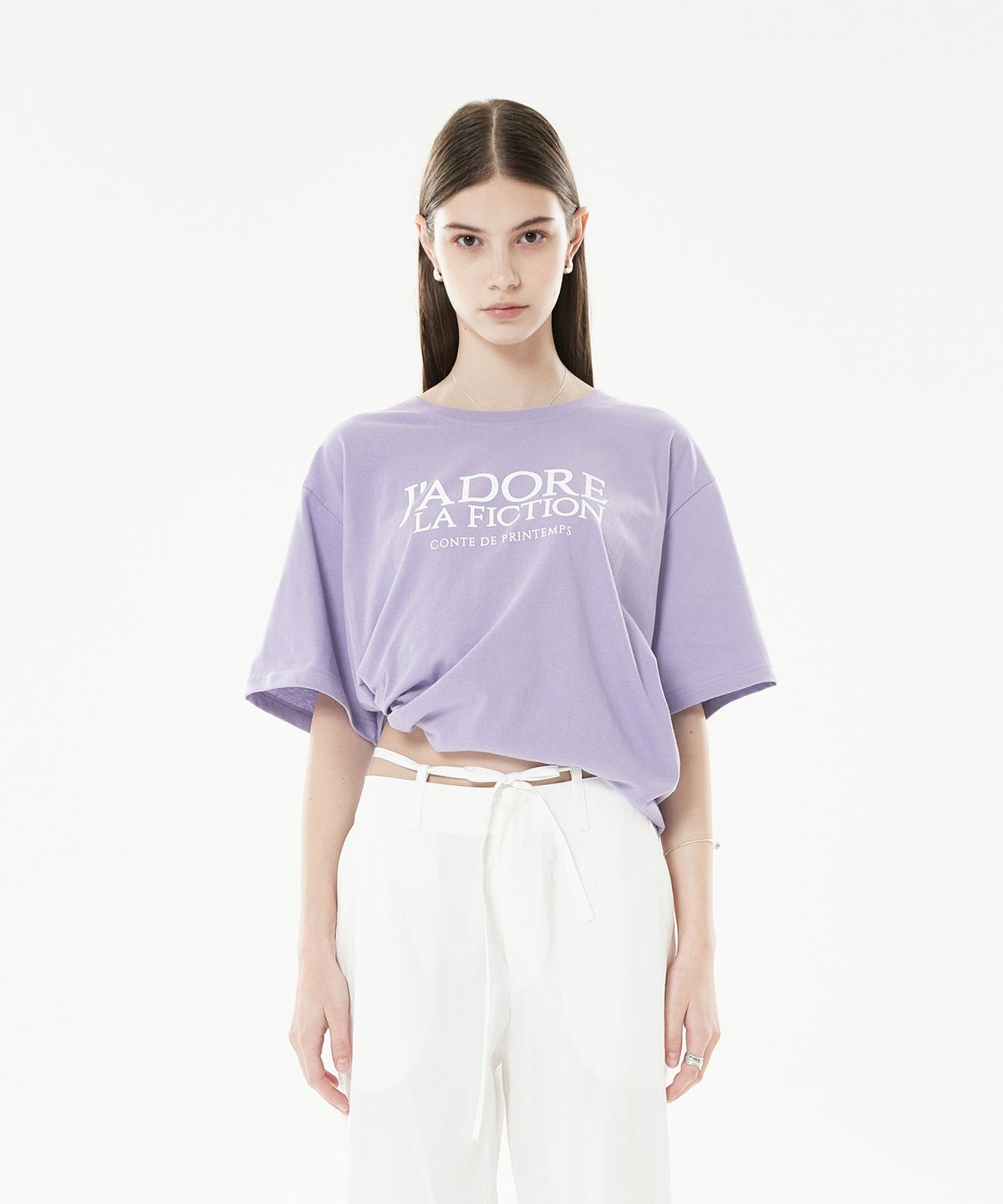라티젠(LARTIGENT) 18SP FICTION T-SHIRT(VIOLET)