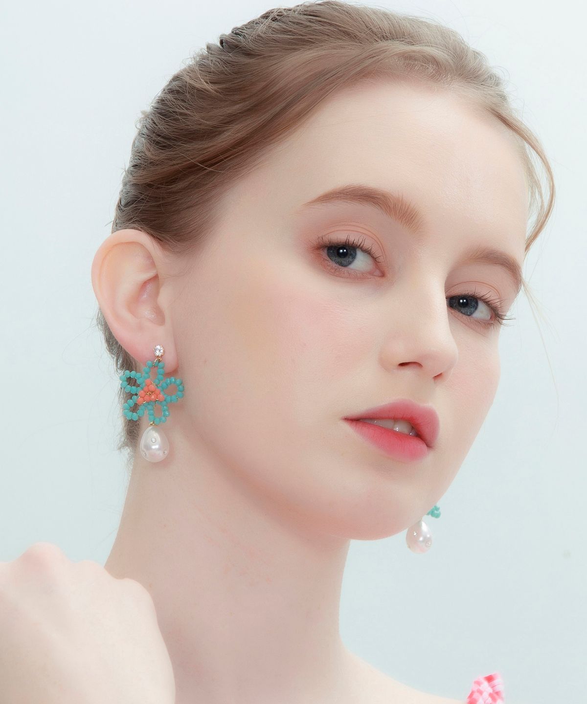 마이부(MY BOO) Pearl Drop Flower - blue