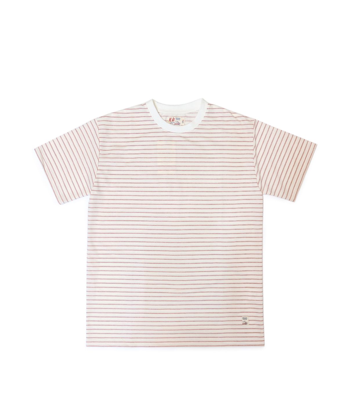 엠니(M.Nii) Stripe Basic Logo T-Shirt / Red