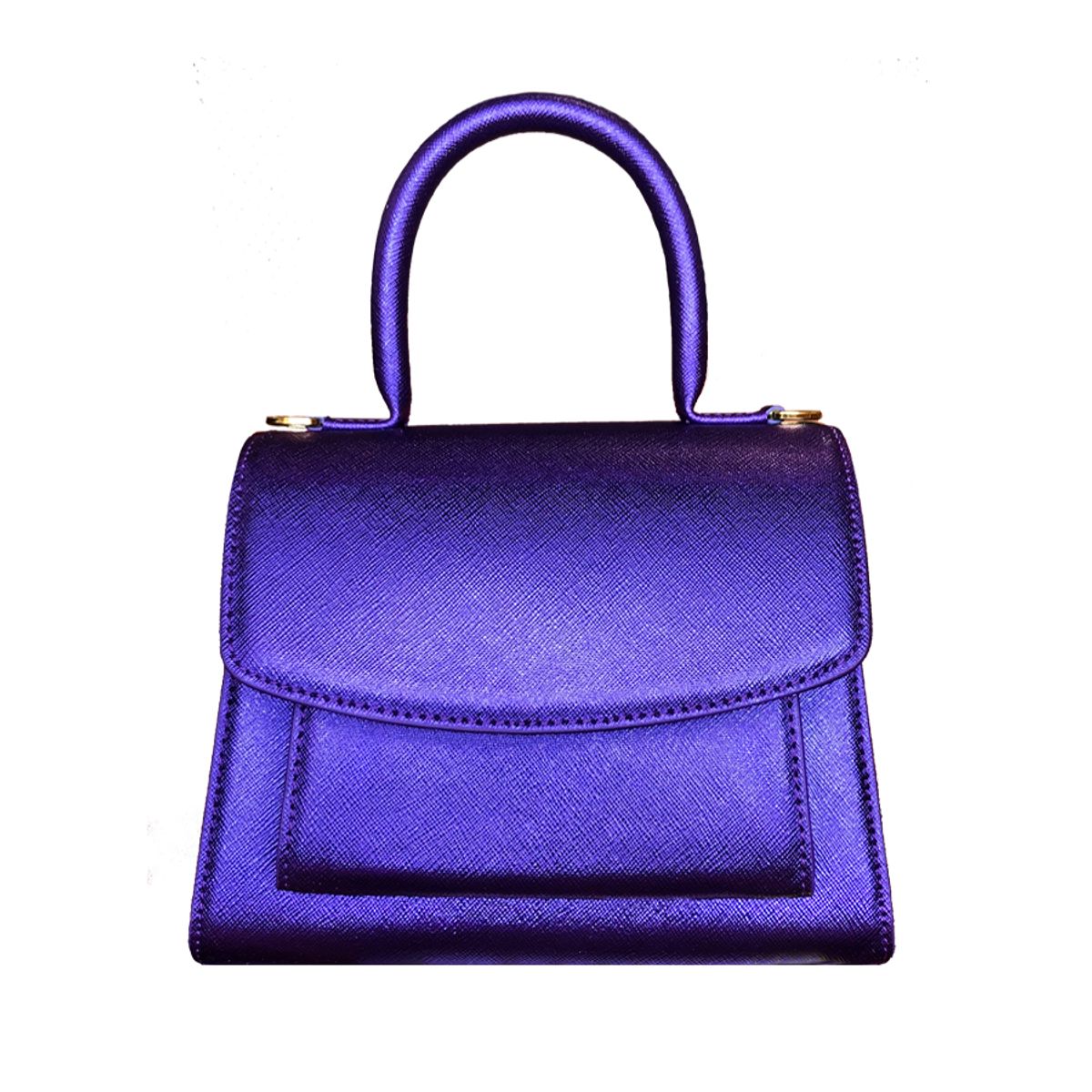 아지날리(AJINALEE) GOOD BAG PUPLE 여성 스퀘어 미니 크로스 토트백