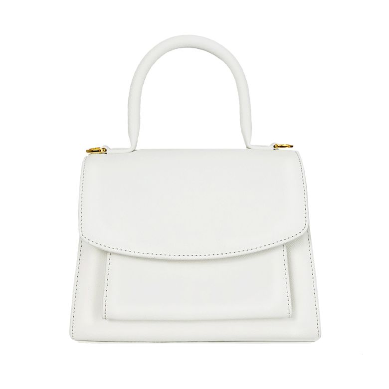 GOOD BAG WHITE 여성 스퀘어 미니 크로스 토트백