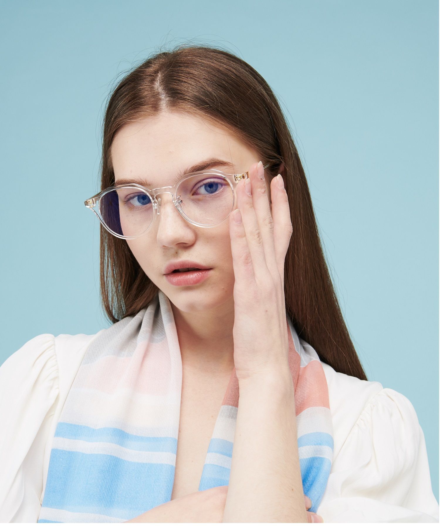 ★RECLOW★ B010 BROWN GLASS BLUE VER MUSINSA | RECLOW RC B010 CRYSTAL Blue Light Lens VER Glasses