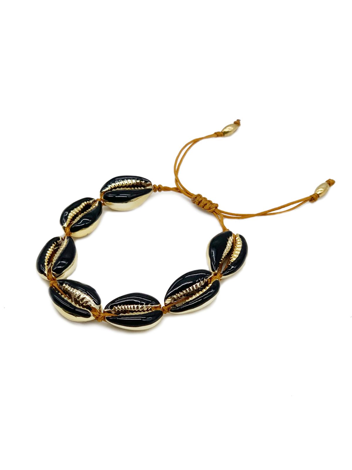 오키디루포(OCCHI DI LUPO) Marrakesh black shell bracelet