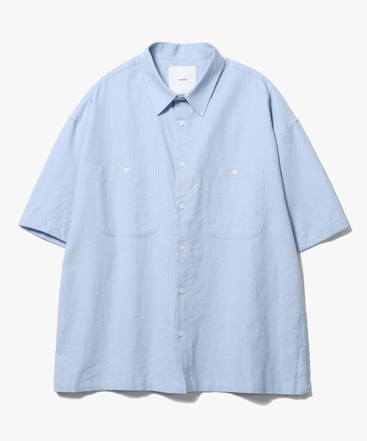 제로(XERO) Solid Box Shirts [Sky Blue]