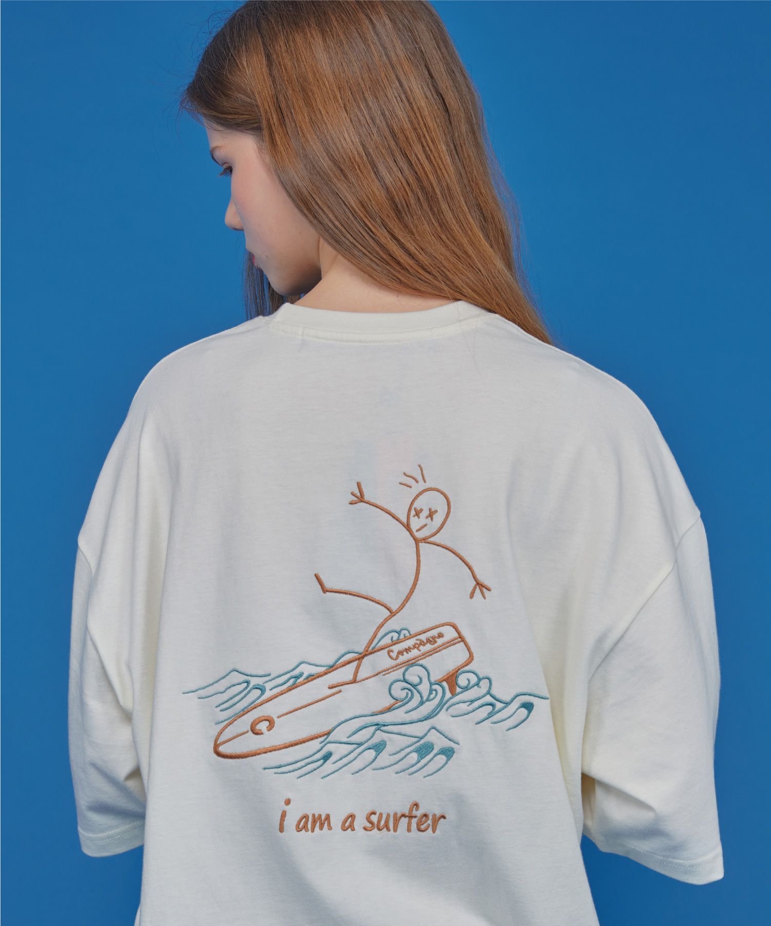 【CPGN STUDIO】iMsurfer Embroidered Short Sleeve MUSINSA | CPGN STUDIO [16S] I AM A SURFER EMBROIDERED SHORT
