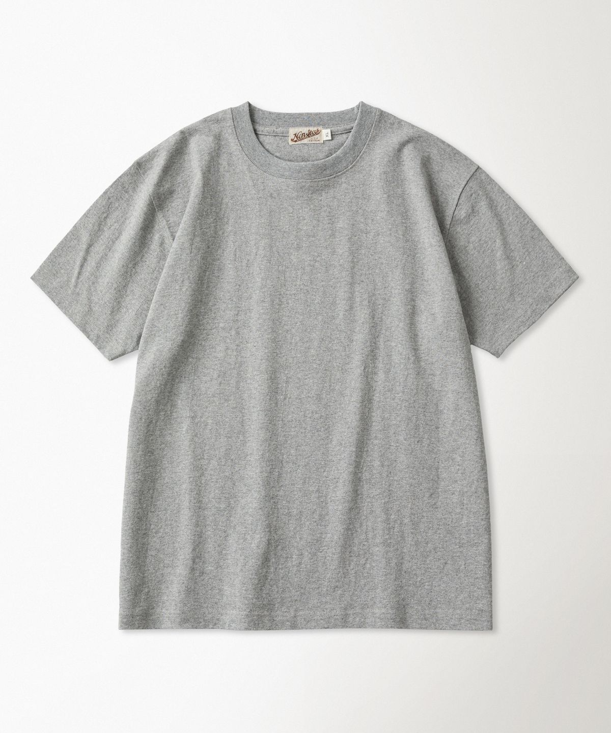 브론슨(BRONSON) 9oz USA Cotton Tubular Tee Grey