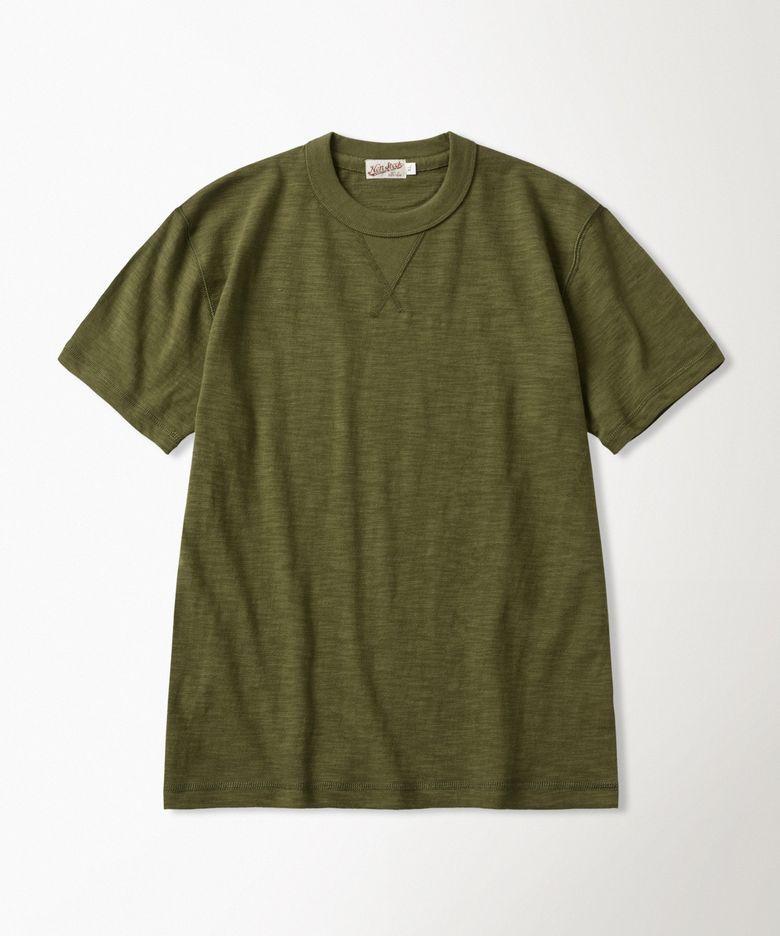 10.5 oz USA Cotton Tubular Gusset Tee Green