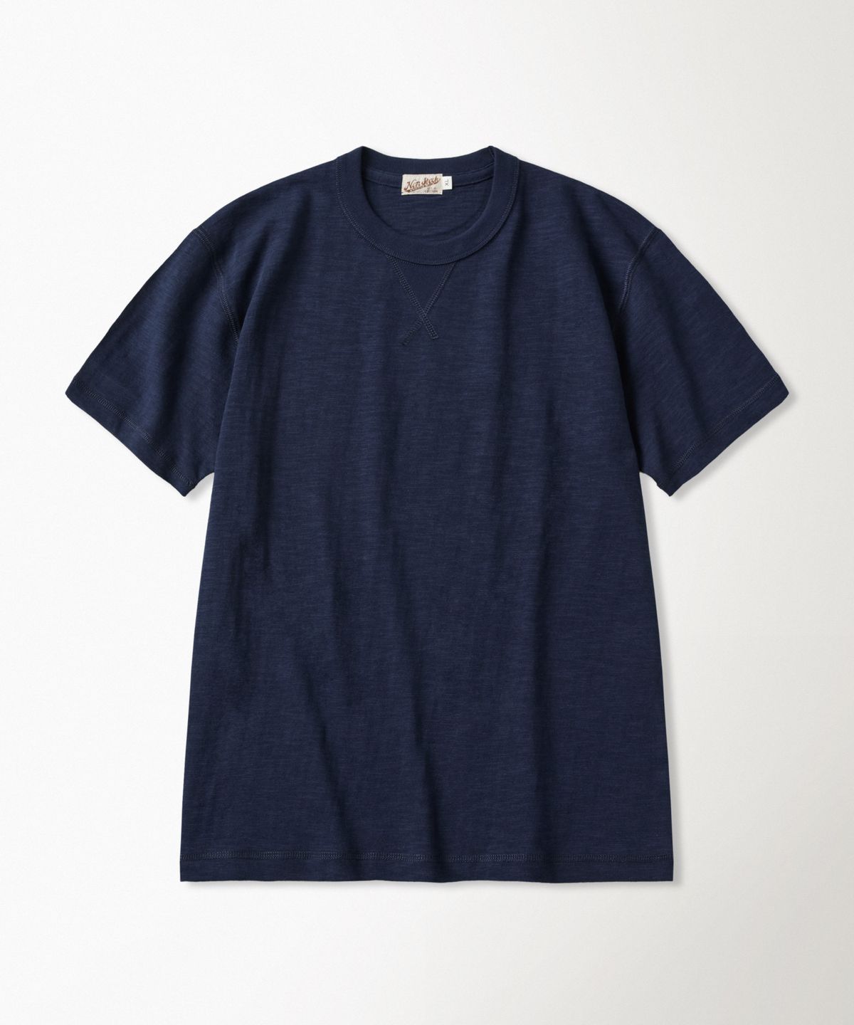 브론슨(BRONSON) 10.5 oz USA Cotton Tubular Gusset Tee Indigo