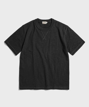 10.5 oz USA Cotton Tubular Gusset Tee Black