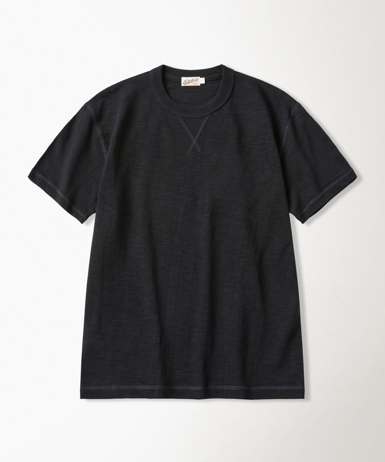 10.5 oz USA Cotton Tubular Gusset Tee Black