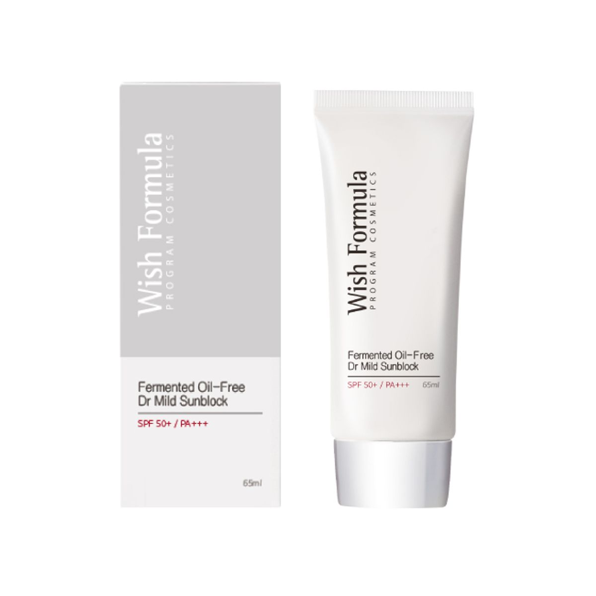 위시포뮬러(WISH FORMULA) 발효 오일프리 닥터마일드 선블럭 (65ml)