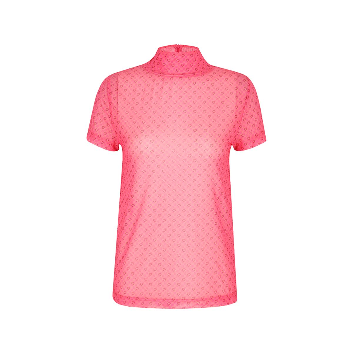 마가린핑거스(MARGARIN FINGERS) heart mesh top (pk)