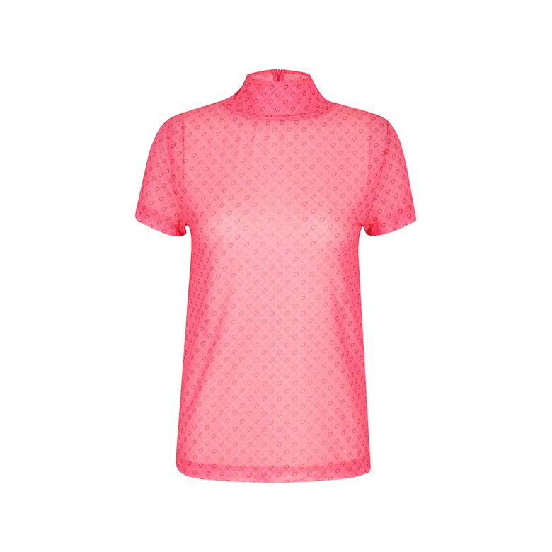 heart mesh top (pk)