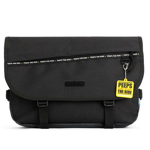 ★2021SS新作★PEEPS★ENJOY THE RIDE MESSENGER BAG_ブラック MUSINSA | PEEPS enjoy the ride messenger bag(black)
