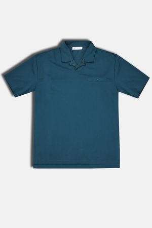 톤앤톤 카라 세미오버핏 티셔츠 그린