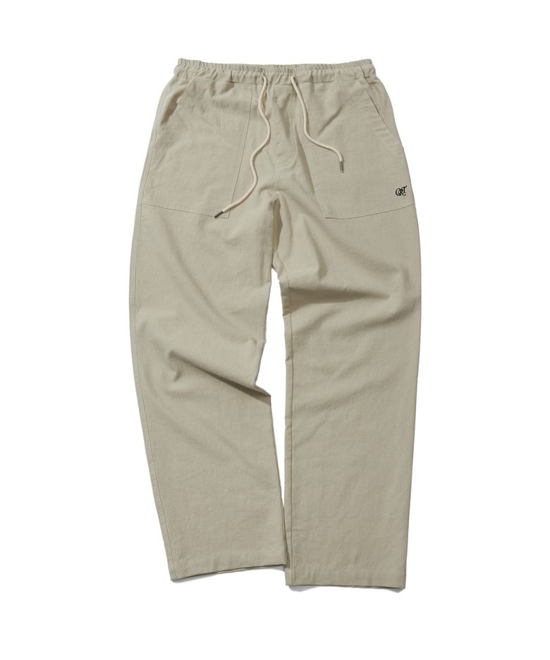 LINEN FATIGUE 팬츠 light beige