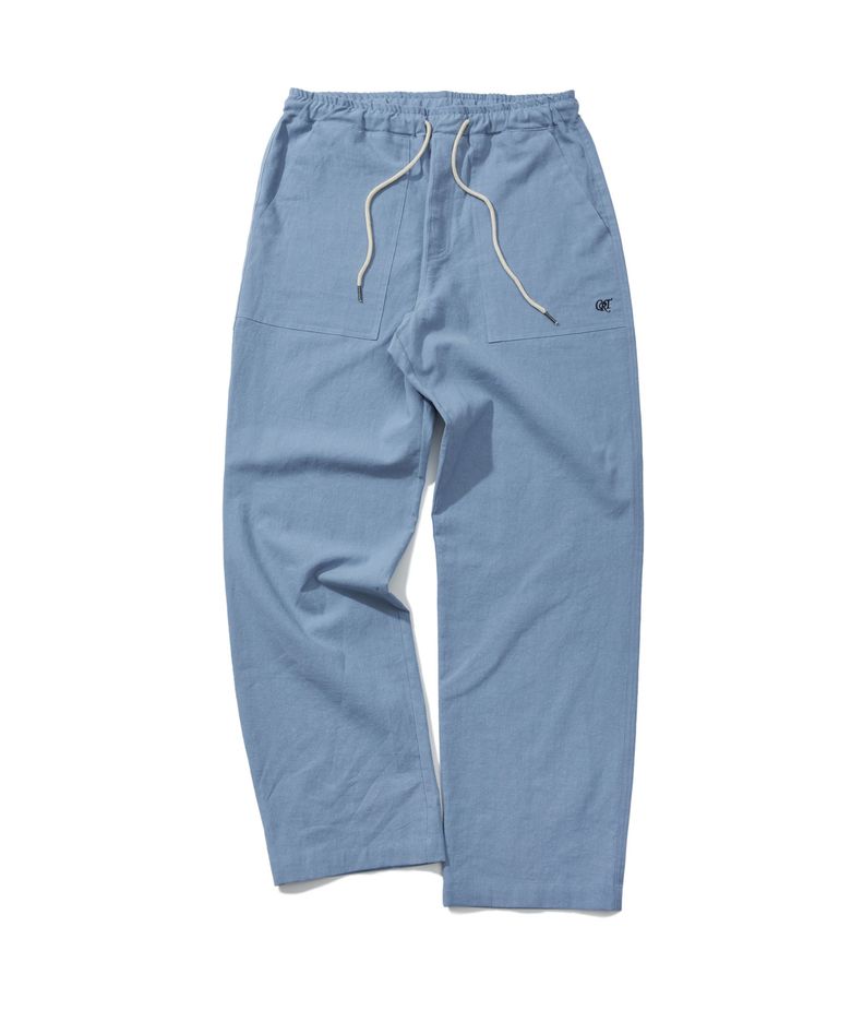 LINEN FATIGUE 팬츠 indigo