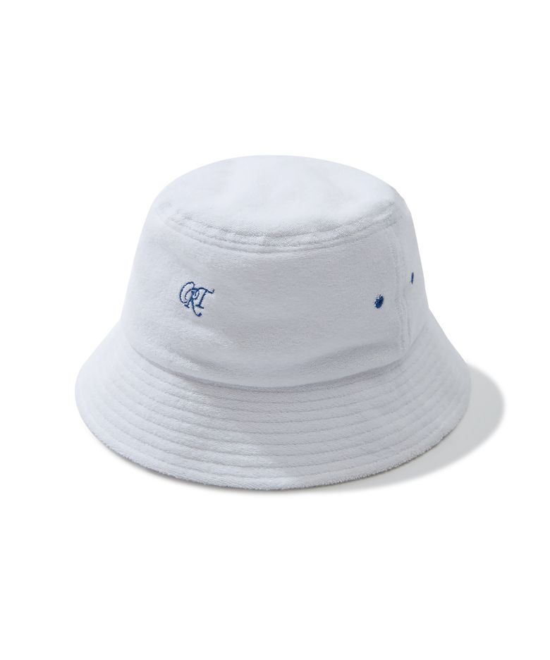 LOGO TOWEL 버킷햇 white