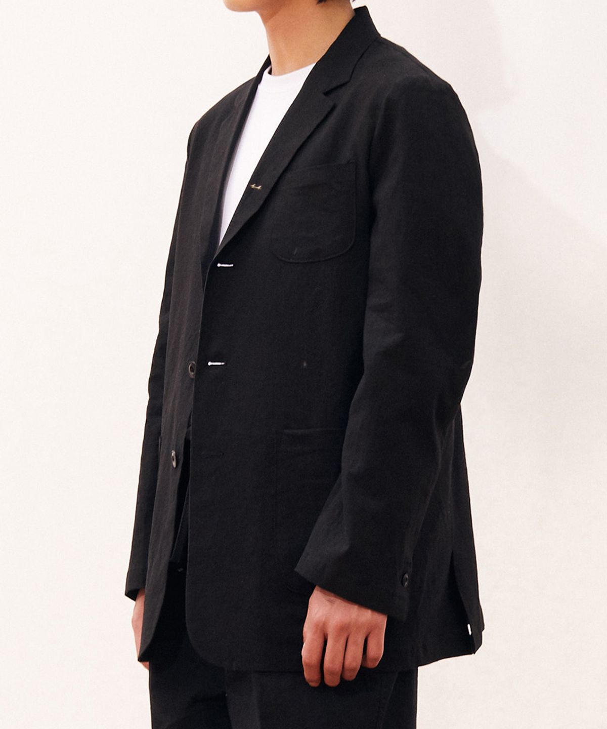 모아(MOAA) 소소 린넨 자켓 (BLACK)